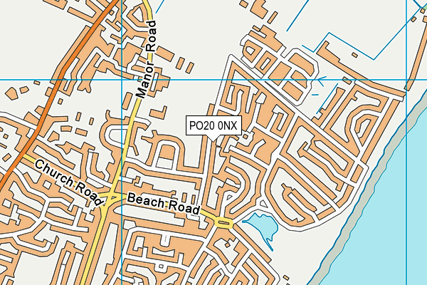 PO20 0NX map - OS VectorMap District (Ordnance Survey)