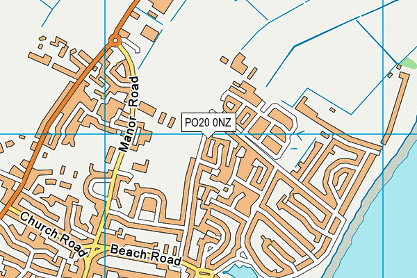 PO20 0NZ map - OS VectorMap District (Ordnance Survey)