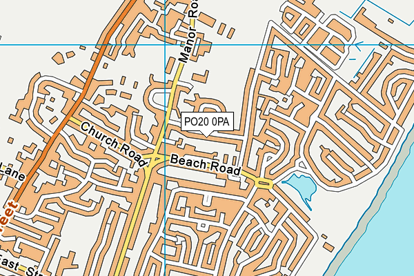 PO20 0PA map - OS VectorMap District (Ordnance Survey)