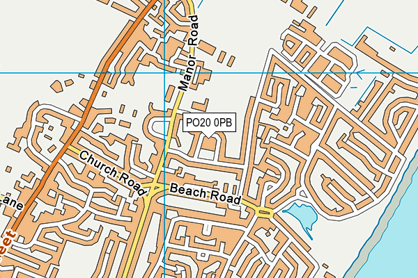 PO20 0PB map - OS VectorMap District (Ordnance Survey)