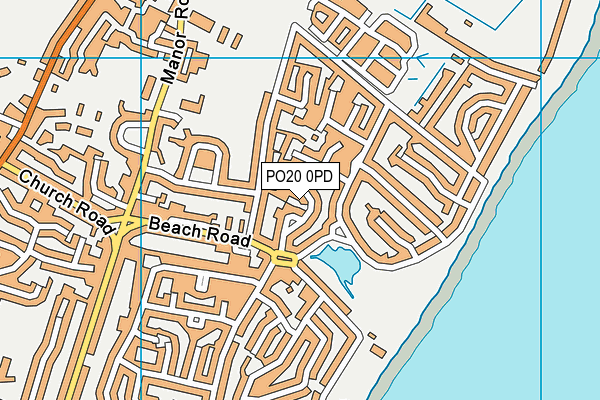 PO20 0PD map - OS VectorMap District (Ordnance Survey)