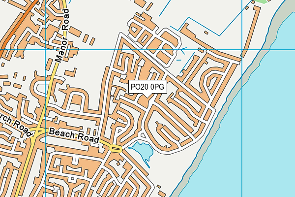 PO20 0PG map - OS VectorMap District (Ordnance Survey)