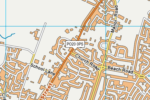 PO20 0PS map - OS VectorMap District (Ordnance Survey)