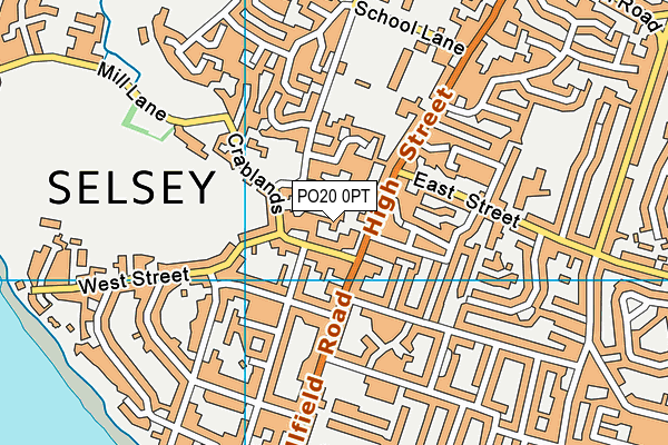 PO20 0PT map - OS VectorMap District (Ordnance Survey)