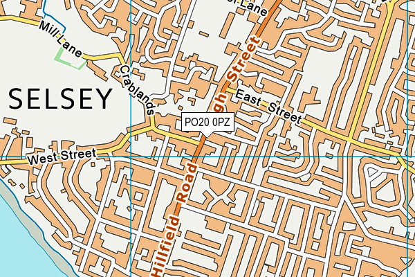 Map of COUNTRY GARDENS (SELSEY) LTD at district scale
