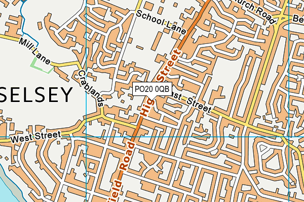 PO20 0QB map - OS VectorMap District (Ordnance Survey)