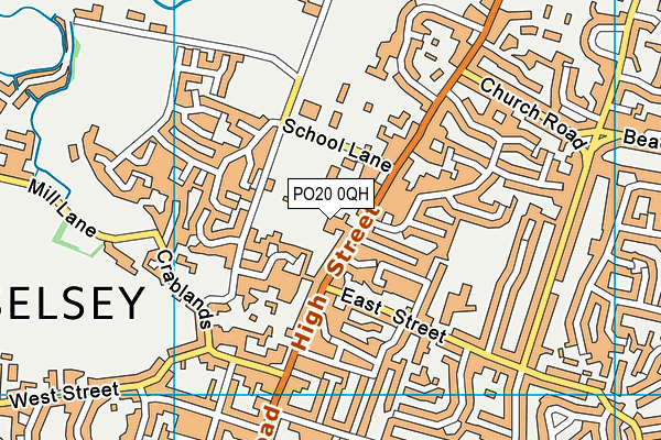 PO20 0QH map - OS VectorMap District (Ordnance Survey)