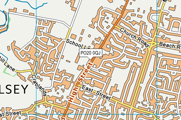 PO20 0QJ map - OS VectorMap District (Ordnance Survey)