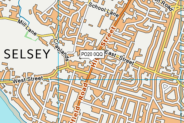 PO20 0QQ map - OS VectorMap District (Ordnance Survey)
