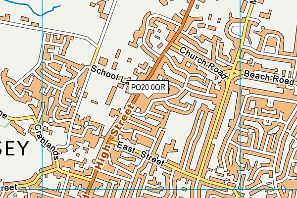 PO20 0QR map - OS VectorMap District (Ordnance Survey)