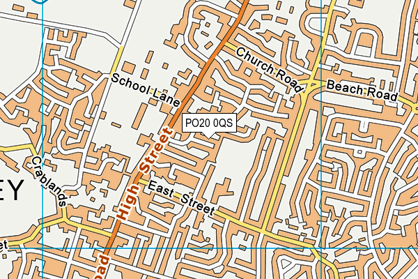 PO20 0QS map - OS VectorMap District (Ordnance Survey)