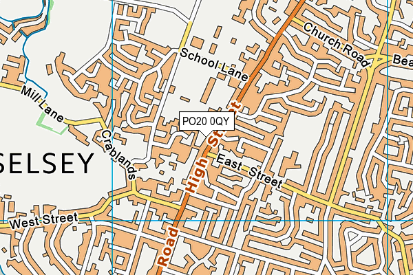 PO20 0QY map - OS VectorMap District (Ordnance Survey)