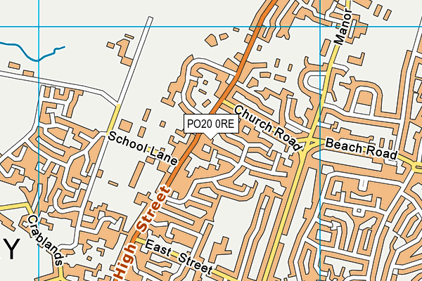 PO20 0RE map - OS VectorMap District (Ordnance Survey)