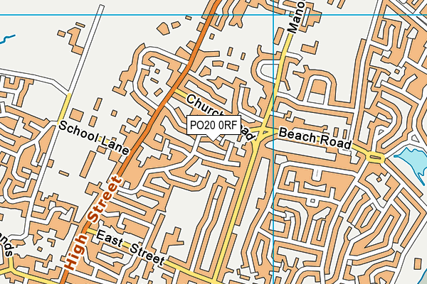 PO20 0RF map - OS VectorMap District (Ordnance Survey)