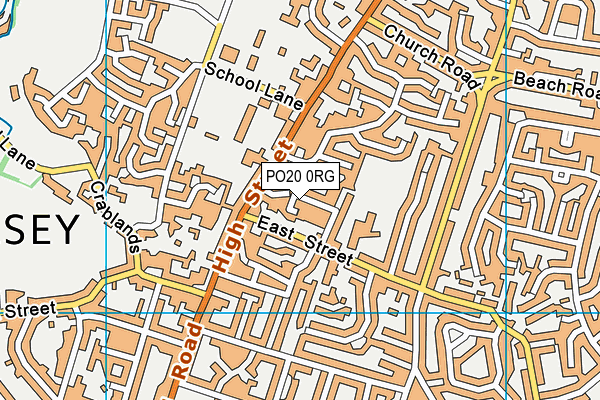PO20 0RG map - OS VectorMap District (Ordnance Survey)