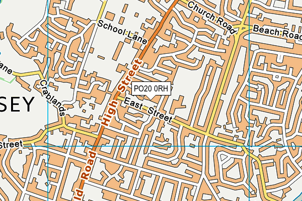 PO20 0RH map - OS VectorMap District (Ordnance Survey)