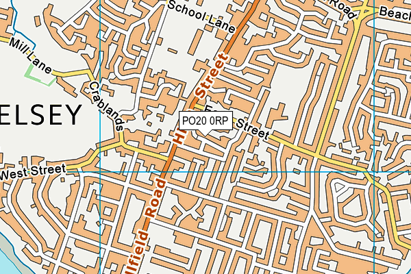 PO20 0RP map - OS VectorMap District (Ordnance Survey)