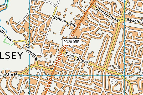 PO20 0RR map - OS VectorMap District (Ordnance Survey)
