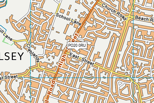 PO20 0RU map - OS VectorMap District (Ordnance Survey)