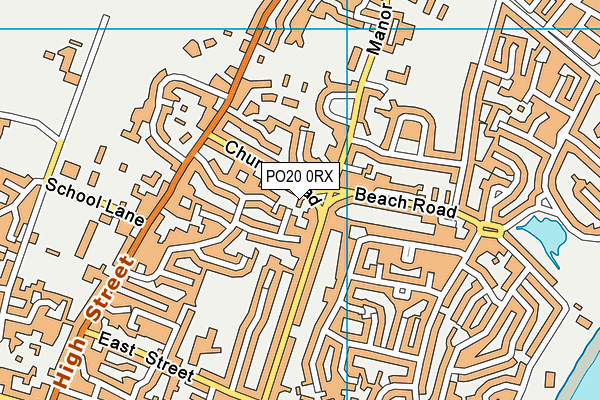 PO20 0RX map - OS VectorMap District (Ordnance Survey)