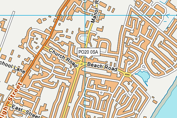 PO20 0SA map - OS VectorMap District (Ordnance Survey)