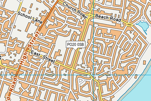 PO20 0SB map - OS VectorMap District (Ordnance Survey)