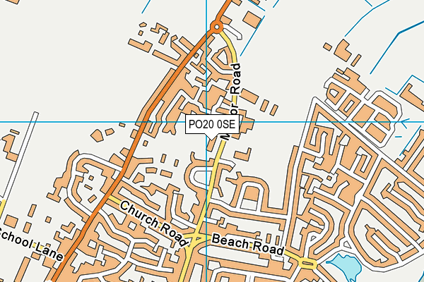 Selsey Centre map (PO20 0SE) - OS VectorMap District (Ordnance Survey)