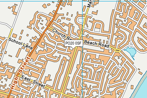 PO20 0SF map - OS VectorMap District (Ordnance Survey)