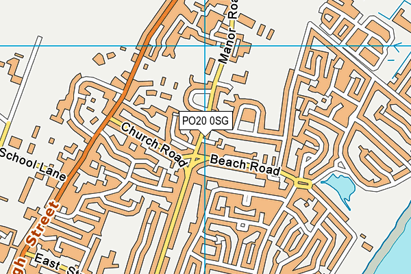 PO20 0SG map - OS VectorMap District (Ordnance Survey)