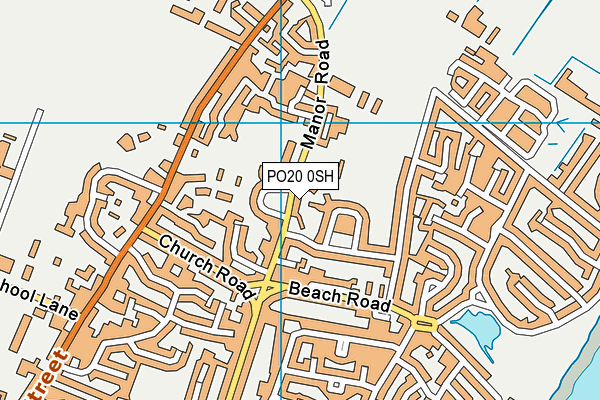 PO20 0SH map - OS VectorMap District (Ordnance Survey)