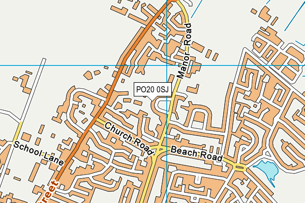 PO20 0SJ map - OS VectorMap District (Ordnance Survey)