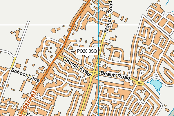 PO20 0SQ map - OS VectorMap District (Ordnance Survey)
