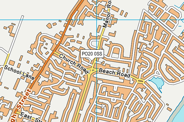 PO20 0SS map - OS VectorMap District (Ordnance Survey)