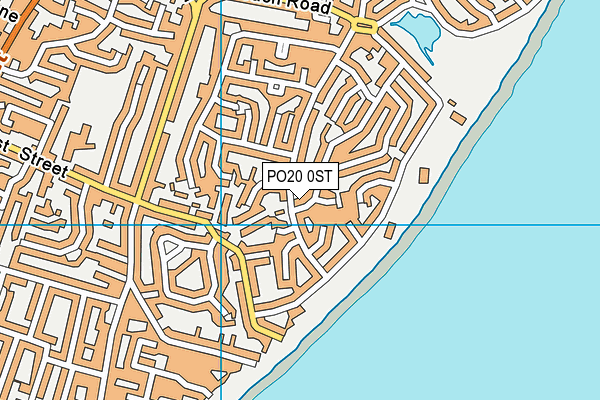 PO20 0ST map - OS VectorMap District (Ordnance Survey)