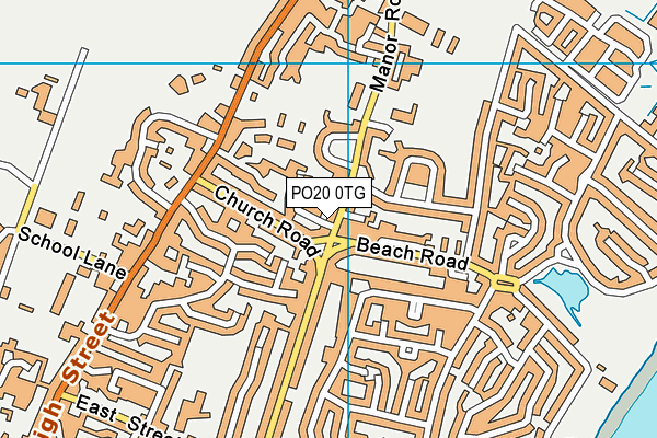 PO20 0TG map - OS VectorMap District (Ordnance Survey)