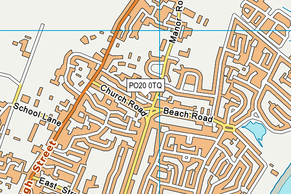 PO20 0TQ map - OS VectorMap District (Ordnance Survey)