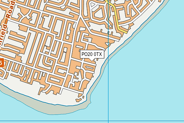 PO20 0TX map - OS VectorMap District (Ordnance Survey)