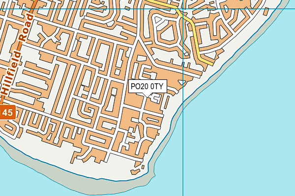 PO20 0TY map - OS VectorMap District (Ordnance Survey)