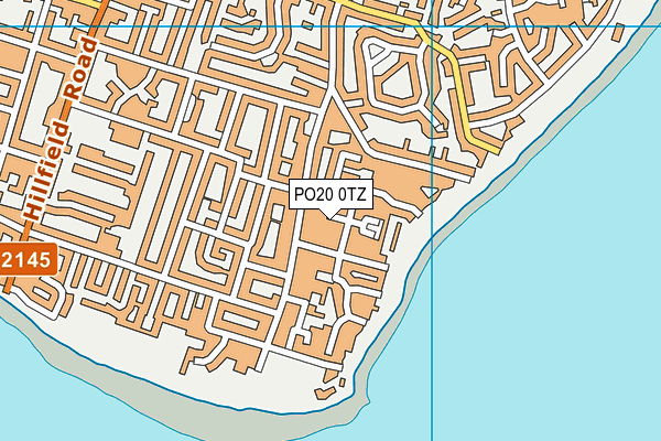 PO20 0TZ map - OS VectorMap District (Ordnance Survey)