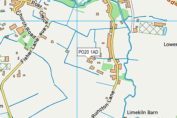 PO20 1AD map - OS VectorMap District (Ordnance Survey)