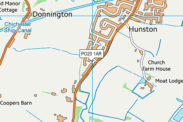 PO20 1AR map - OS VectorMap District (Ordnance Survey)