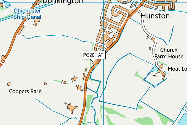 PO20 1AT map - OS VectorMap District (Ordnance Survey)