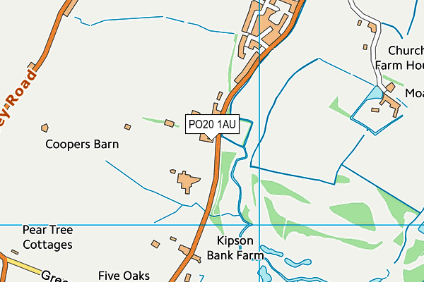 PO20 1AU map - OS VectorMap District (Ordnance Survey)