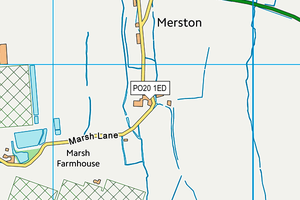 PO20 1ED map - OS VectorMap District (Ordnance Survey)