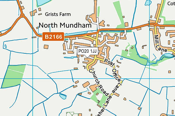 PO20 1JJ map - OS VectorMap District (Ordnance Survey)