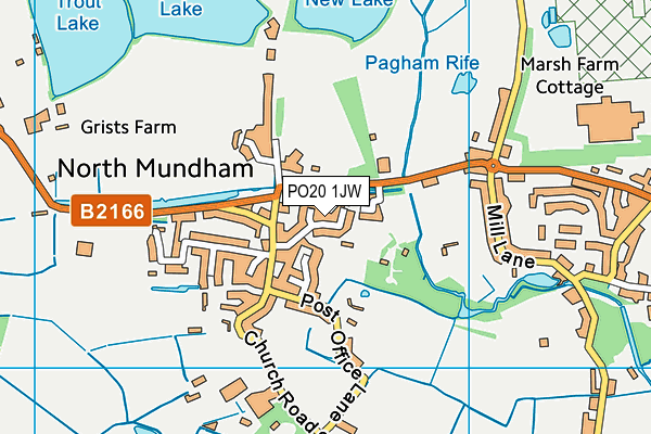 PO20 1JW map - OS VectorMap District (Ordnance Survey)