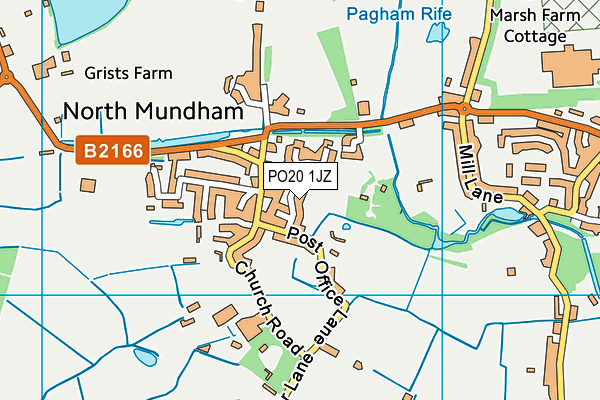 PO20 1JZ map - OS VectorMap District (Ordnance Survey)