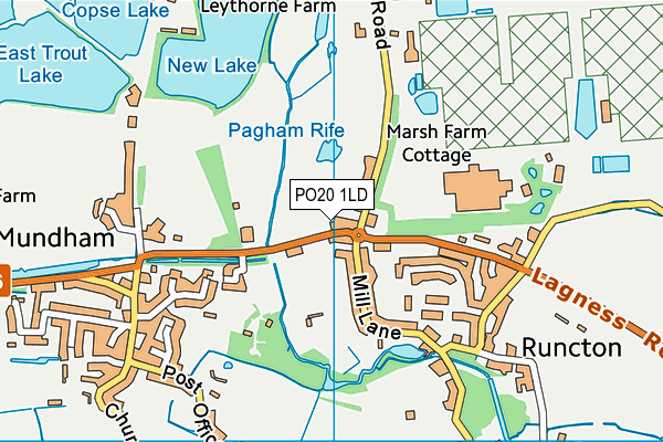 PO20 1LD map - OS VectorMap District (Ordnance Survey)