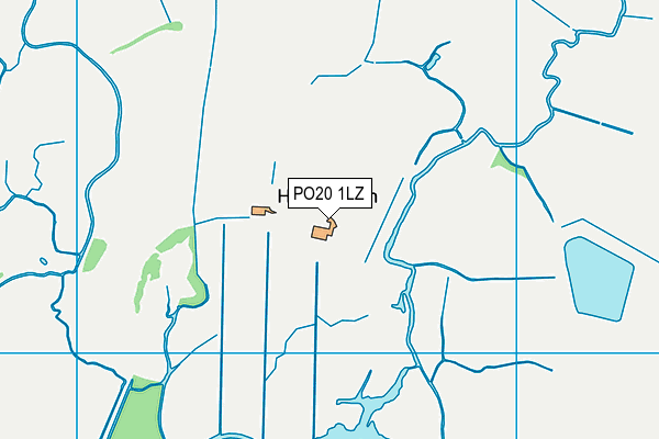 PO20 1LZ map - OS VectorMap District (Ordnance Survey)