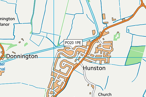 PO20 1PE map - OS VectorMap District (Ordnance Survey)